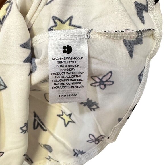 Dot Dot Smile 12/24M White Black Tank Dress Emoji Lightning Stars Flowers Eyes - Picture 2 of 4